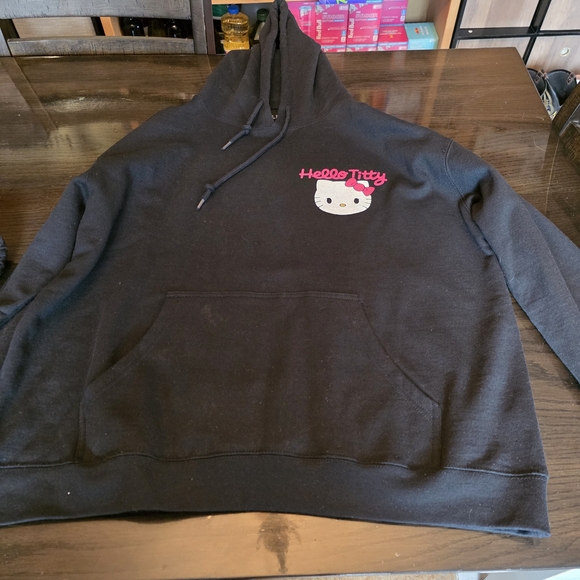 Assholes Live Forever Hello Titty Black Hoodie for Men Size Xxl - Picture 2 of 5